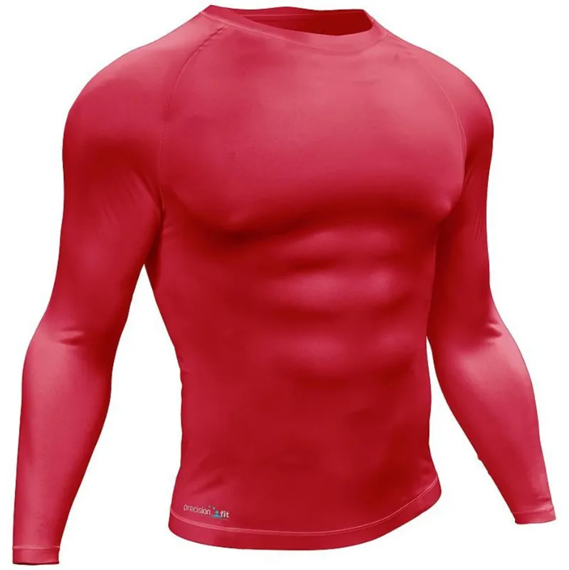 Precision Training Essential Baselayer Long Sleeve Shirt Junior Red